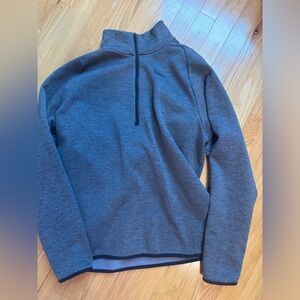 gray men’s nike zip up size medium